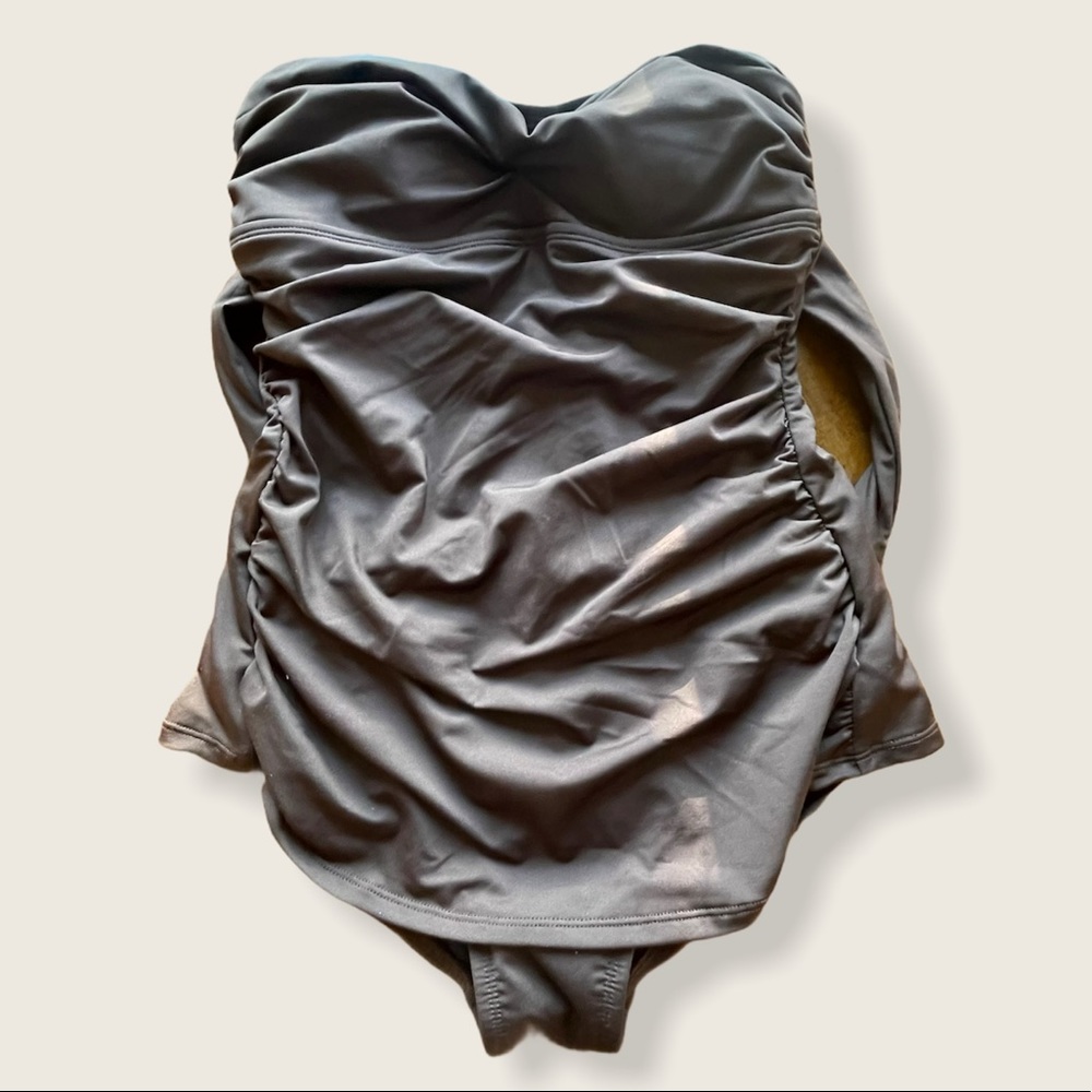 Jantzen Brown Size 8 One Piece Bathing Suit NWOT - Picture 2 of 6